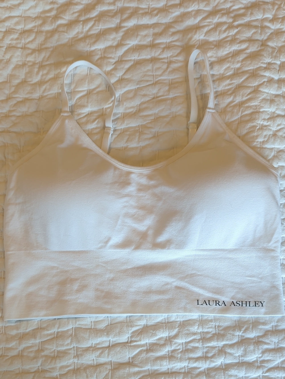 Laura Ashley White Stretch Seamless Bralette